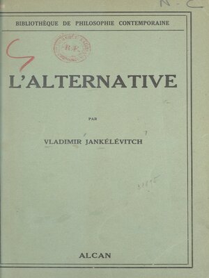 cover image of L'alternative